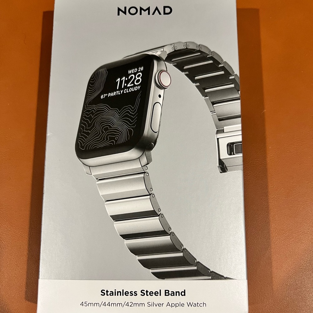 Nomad Goods Stainless Steel Apple Watch Band 45mm, 44mm, 42mm